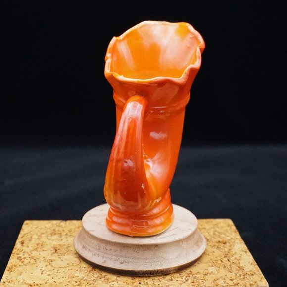 Vintage 40s 50s Cornucopia Bud Vase, Made in Occupied Japan - Picture 4 of 7